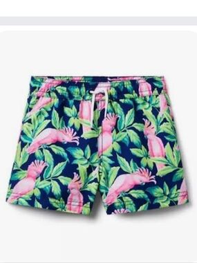 Janie And Jack Tropical Parrot Print Kids  Swim Set 8